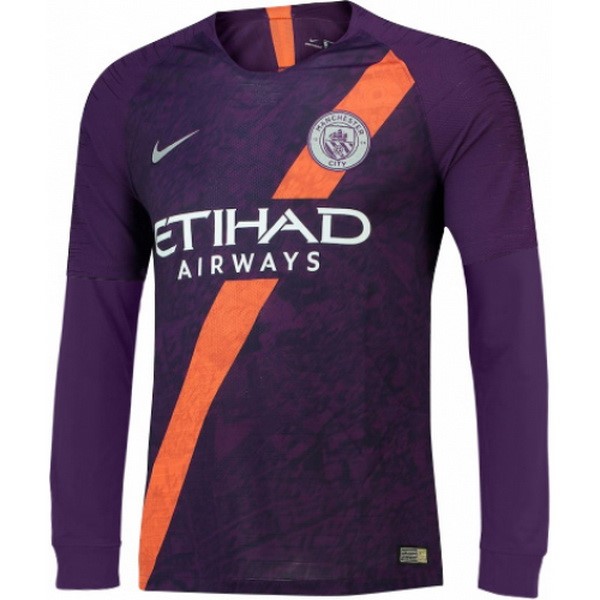 Camiseta Manchester City 3ª equipo ML 2018-19 Purpura